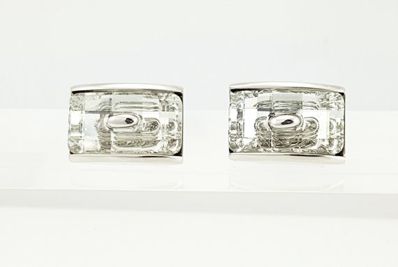 Art Deco style Crystal cufflinks,Men's cufflinks Retro cufflinks,Statement cufflinks