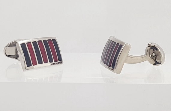Enamel cufflinks, mens Black and red combination cufflinks, ladies cufflinks, custom cufflinks what colour suits your needs?