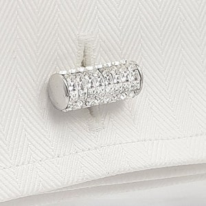 Men's Sunning crystal cufflinks, PERFECT Wedding cufflinks for the Groom and Best man! FREE SHIPPING!