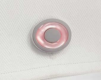 Elegant Pink Pearl Oval Cufflinks: Handcrafted UK Accessory for Weddings, Anniversaries & Special Occasions