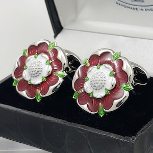 Vintage Tudor Rose cuff links, Best man groom wedding cufflinks, Gift for him cufflinks, FREE SHIPPING!