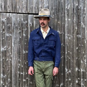 1970s Italian Army Denim Jacket, Size S to XL - Etsy
