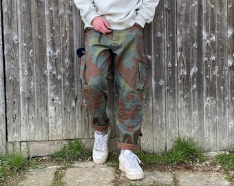 vintage > 1970s french military m64 cargo pants used 1890s