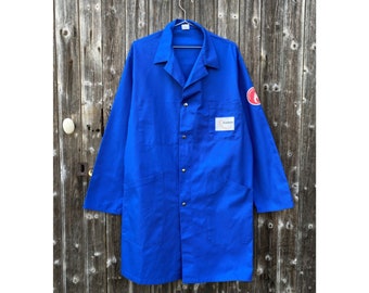 Vtg French Shop Coat - Duster, Size L