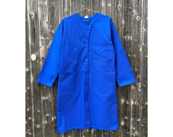 Vtg French Shop Coat - Duster, Size S/M