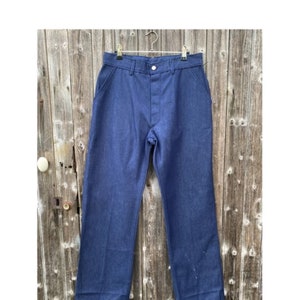 1970s French Denim Work Pants, Deadstock, Size S
