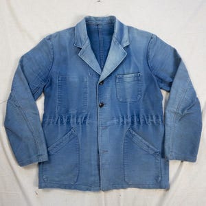 1960s French Moleskine Chore Jacket, Size M/L - Etsy