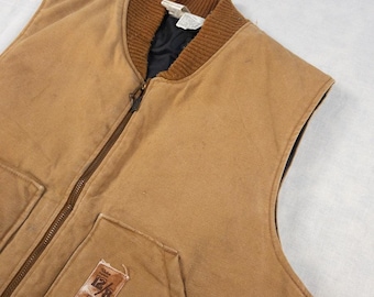 Chaleco de lona Duck de los años 90, talla L