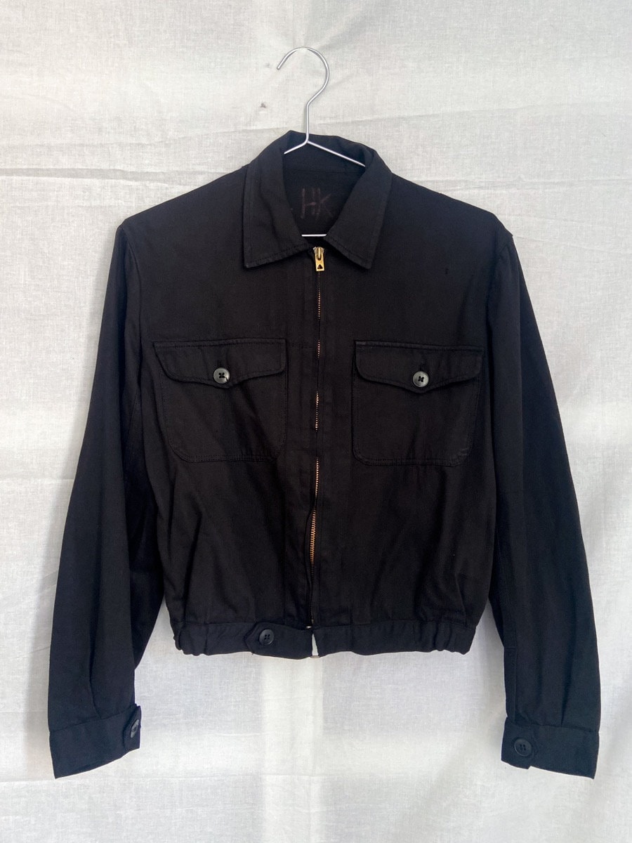 1940s Rare Black French Work Jacket cyclist, Size XS/S - Etsy