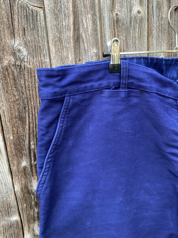 1970s French Moleskine Chore Pants, Size 4XL - image 5
