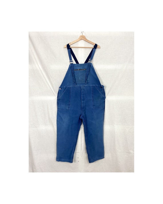 1960s Moleskine French Dungarees, Patched & Faded,
