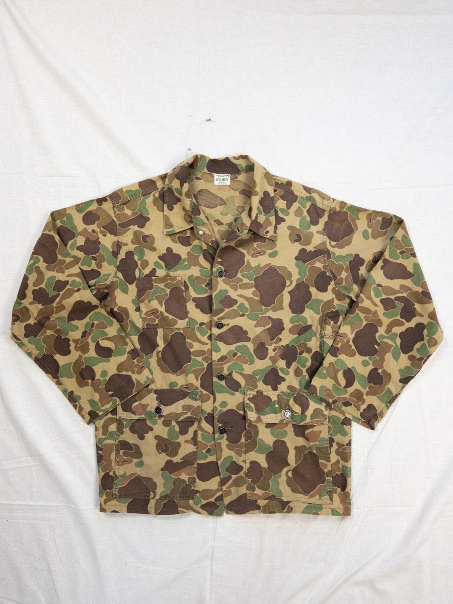 ECWCS Frog Skin/Duck Camo Jacket ミリタリ 70s Frogskin Duck Camo Jacket - Medium | Vintage Button up
