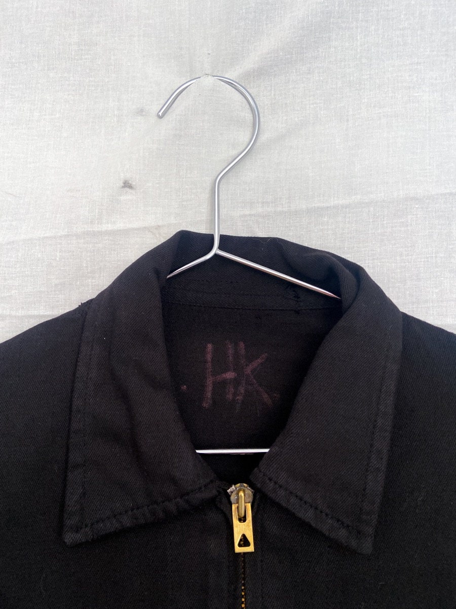 1940s Rare Black French Work Jacket cyclist, Size XS/S - Etsy