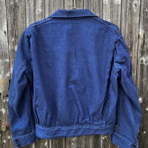 1970s Italian Army Denim Jacket, Size M to XL image 9