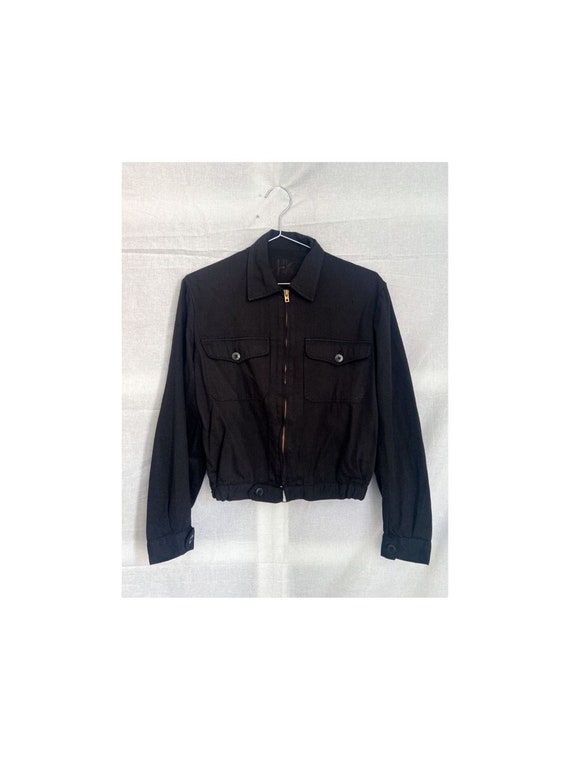 1940s Rare Black French Work Jacket cyclist, Size XS/S - Etsy