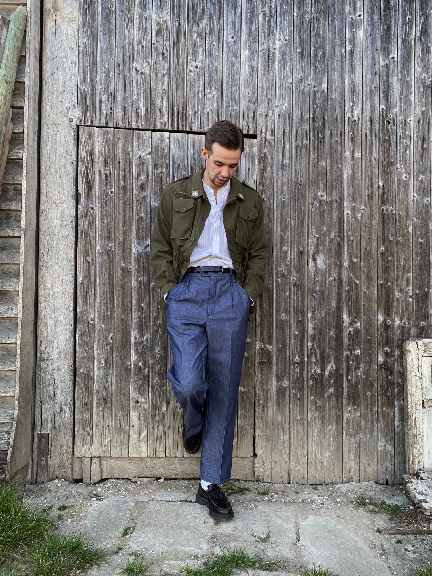 パンツ RE-PURPOSE French American pants 25ss パンツ RE-PURPOSE French American pants 25ss パンツ RE