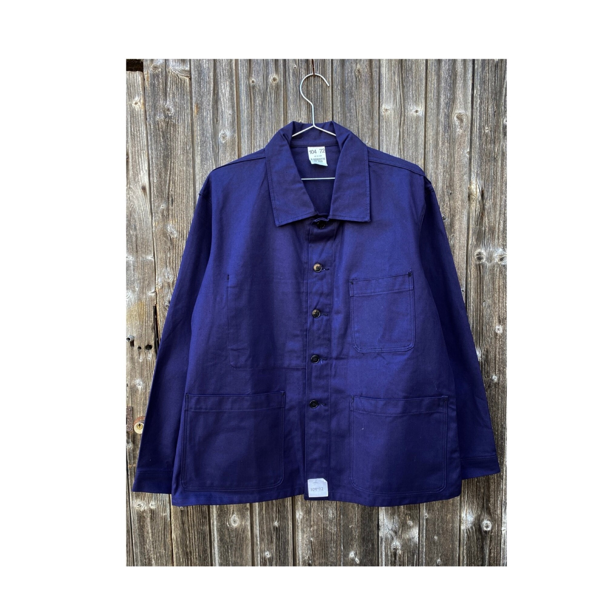 1980s French Chore Jacket Deadstock Size L - Etsy Canada