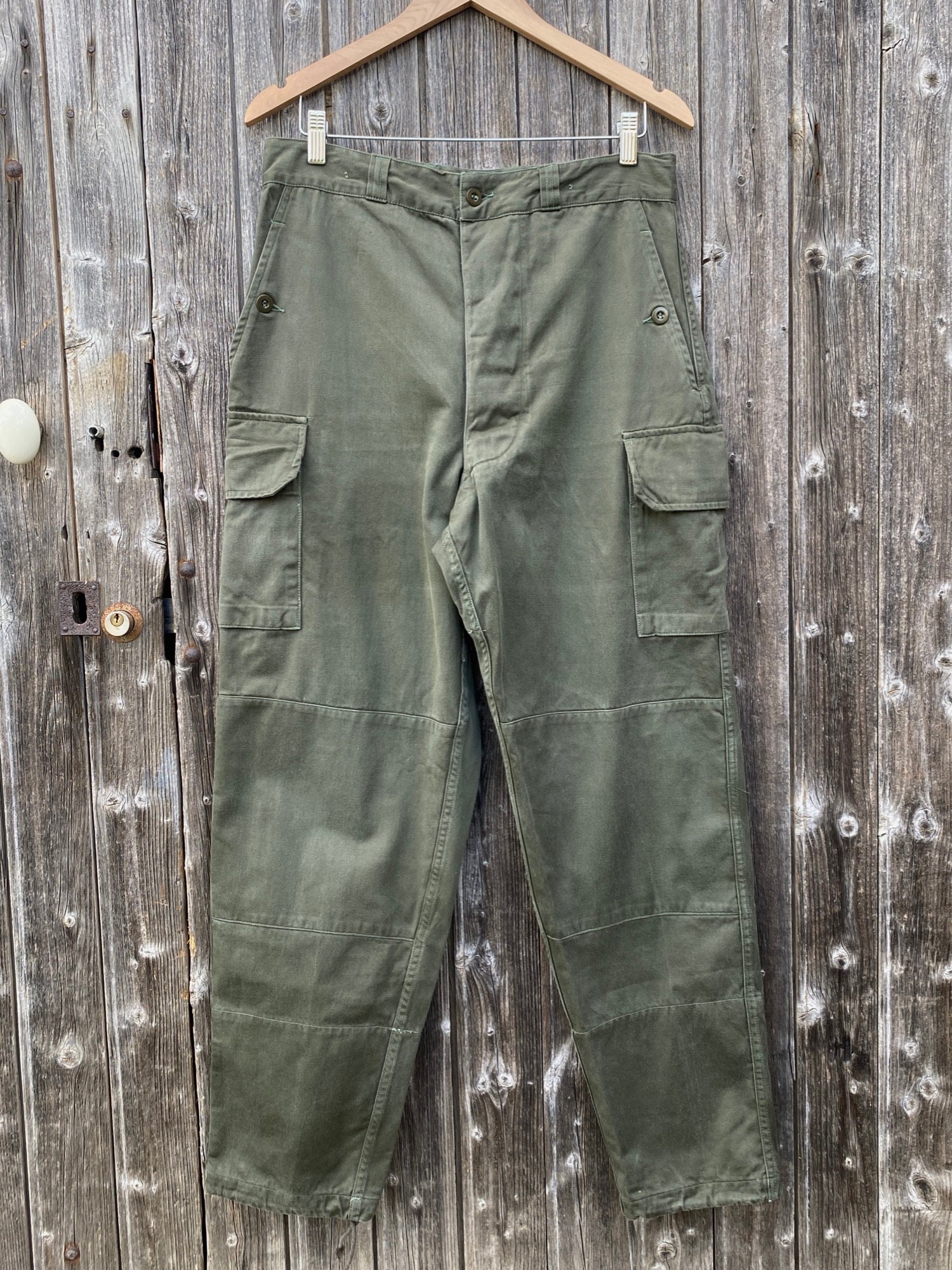 【60〜70’s French Military】M64 Cargo Pants 1960s M64 French Army Cargo Pants, Size XS to L - Etsy Ireland