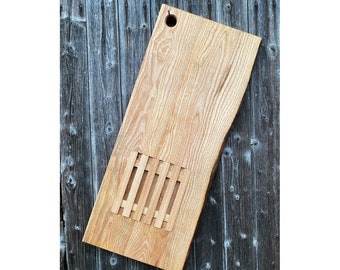 Ash Wood Cutting Board, Handmade Serving Tray, Charcuterie Board