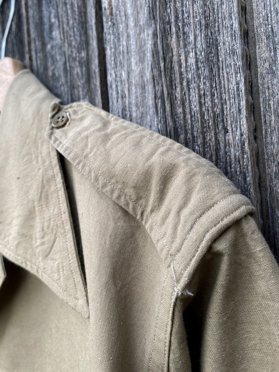 1950s French Army Field Shirt, M47 Deadstock, Siz… - image 5