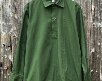1960s Swedish Army Popover Shirt, Size M & L - Etsy