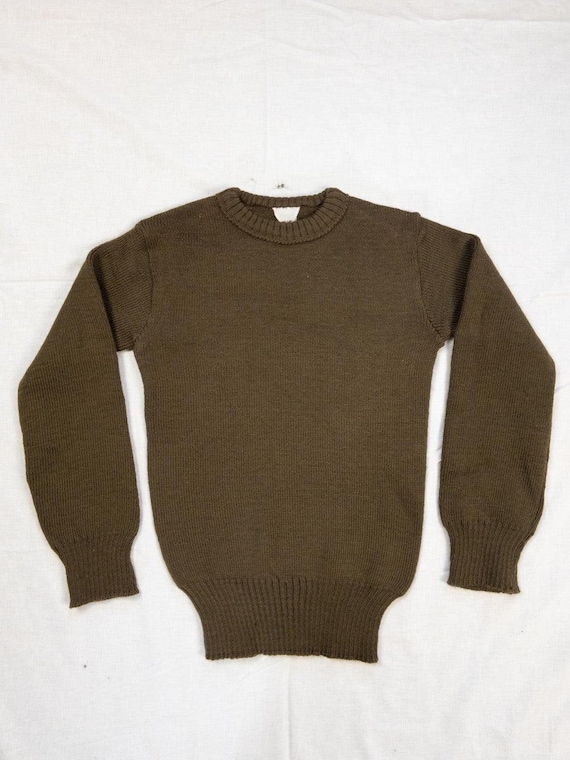 1940s French Army Wool Sweater, Deadstock, Size XS - Etsy