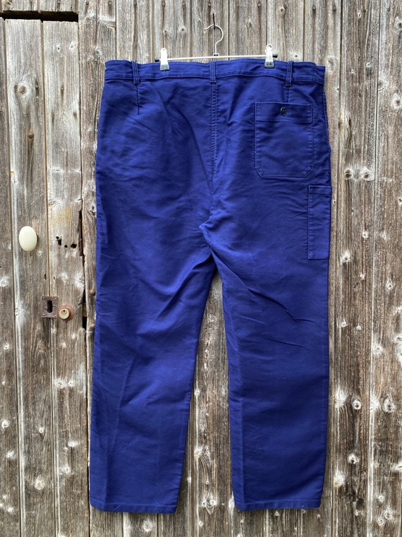 1970s French Moleskine Chore Pants, Size 4XL - image 8