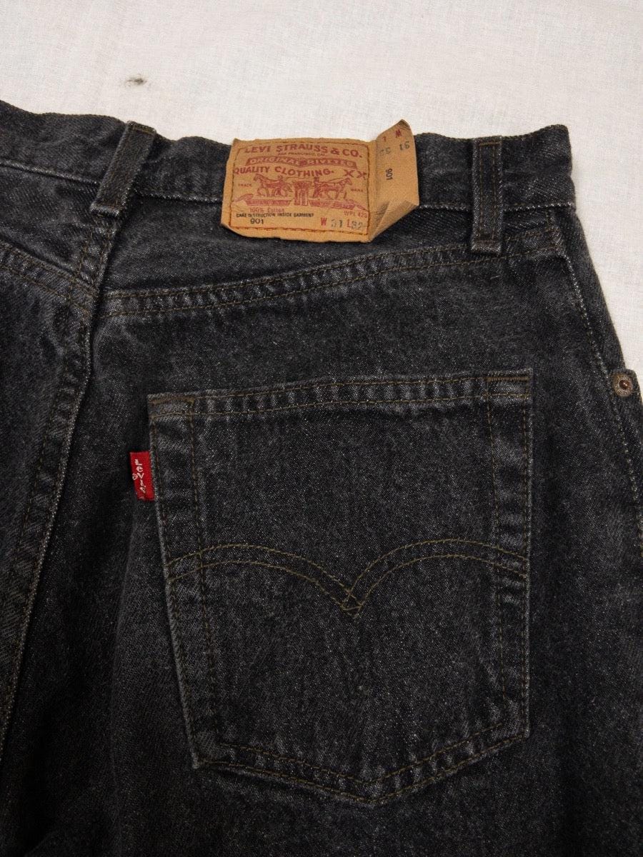 1990s Levi's 901 Black Jeans, Made in France, W31 L32 - Etsy