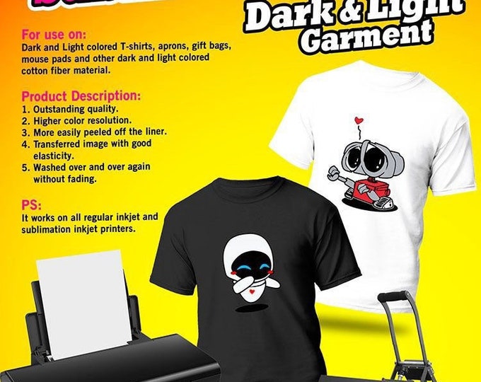 Sublimation/inkjet Vinyl Sublimation Vinylinkjet Vinyl Dark and Light