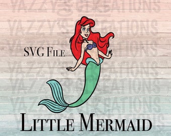 Little Mermaid SVG File/Cricut File/SVG for cricut/La Sirenita SVG