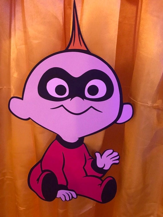 The Incredibles Paper Cut Outs Baby Jack Jack Los Etsy