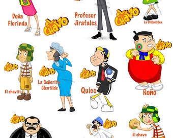 El chavo del ocho PNG images, El chavo PJEG images, Cricut Files, cricut, Images numériques, El Chavo del ocho Printables