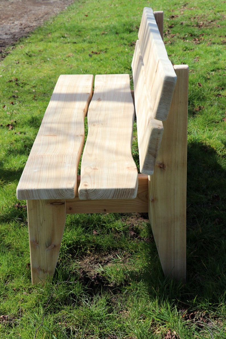 Rustic Garden Bench - Etsy UK
