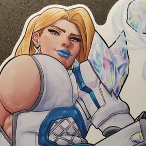 Sticker gros butin Emma Frost