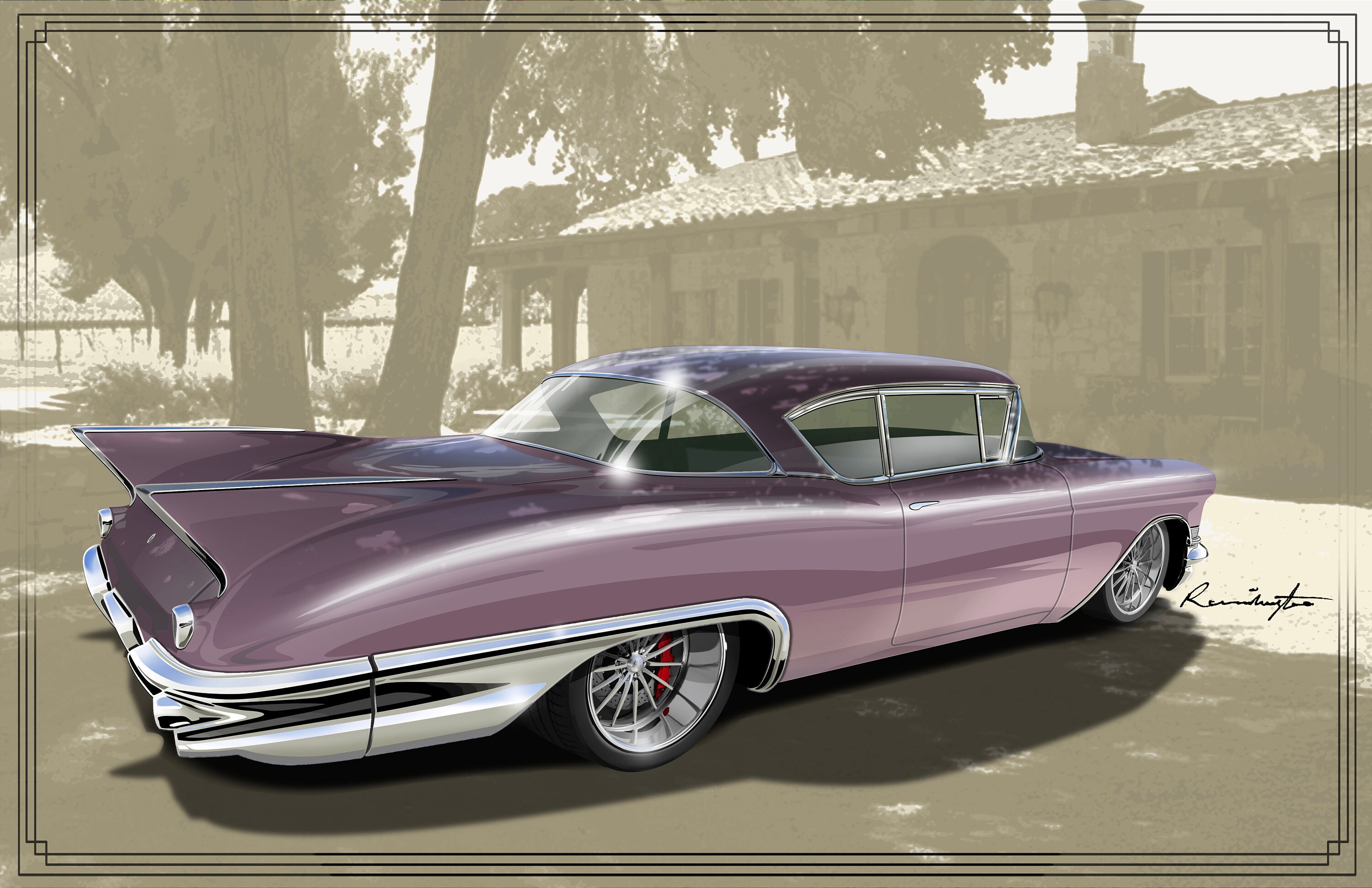 ミニカー 1957 CADILLAC ELDOLADO HARD ROCK CAFE Hot Wheels Guide - Hot Wheels - Hard Rock Cafe Collection