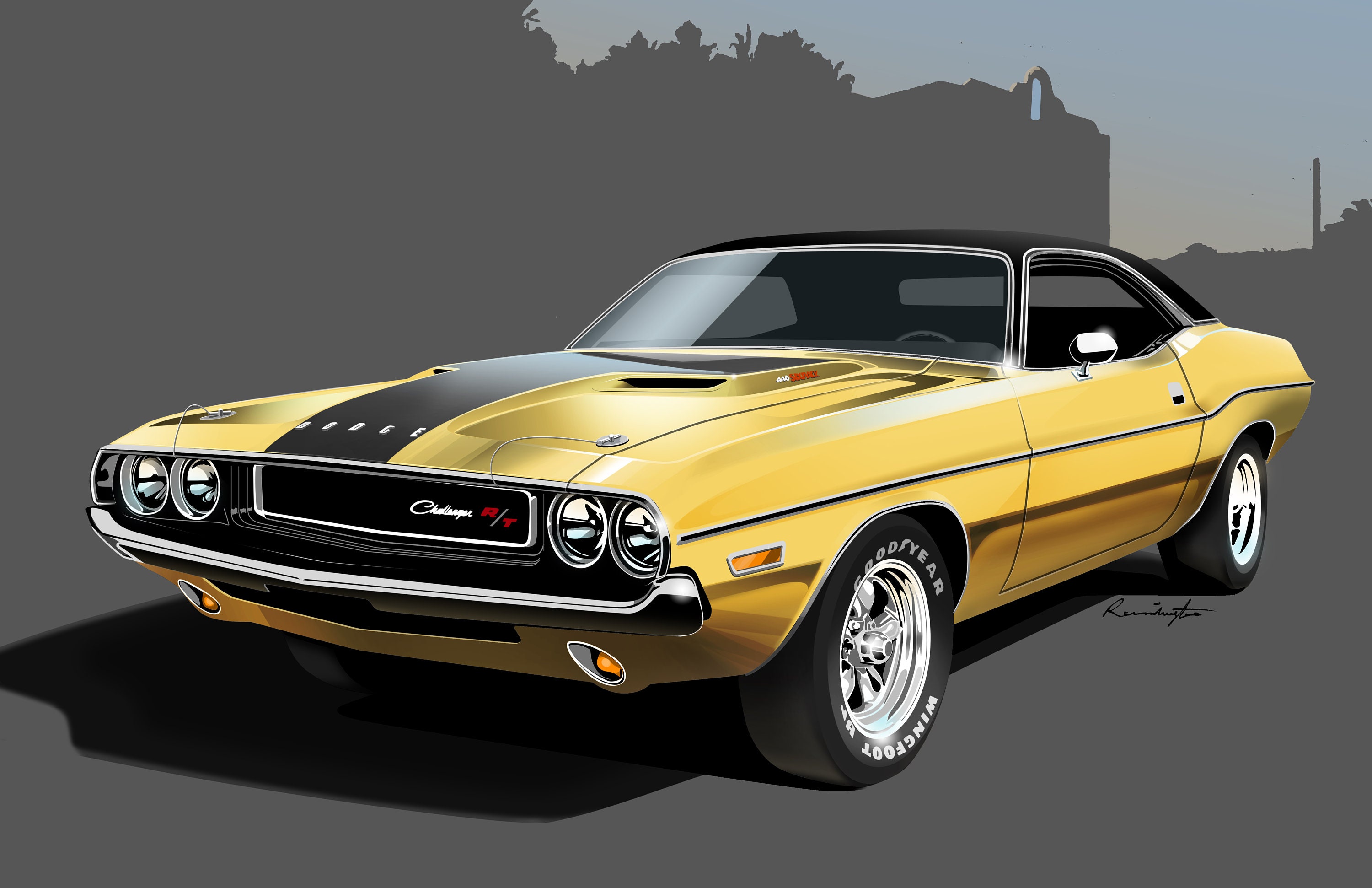 1970 Dodge Challenger R/T - Print of Original Artwork - Etsy 1970 Dodge Challenger R/T - Print of Original Artwork - Etsy
