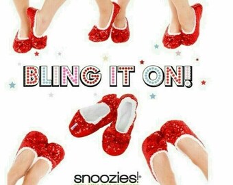 snoozies ruby red slippers