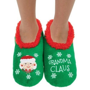 Adult Santa Slippers Etsy UK