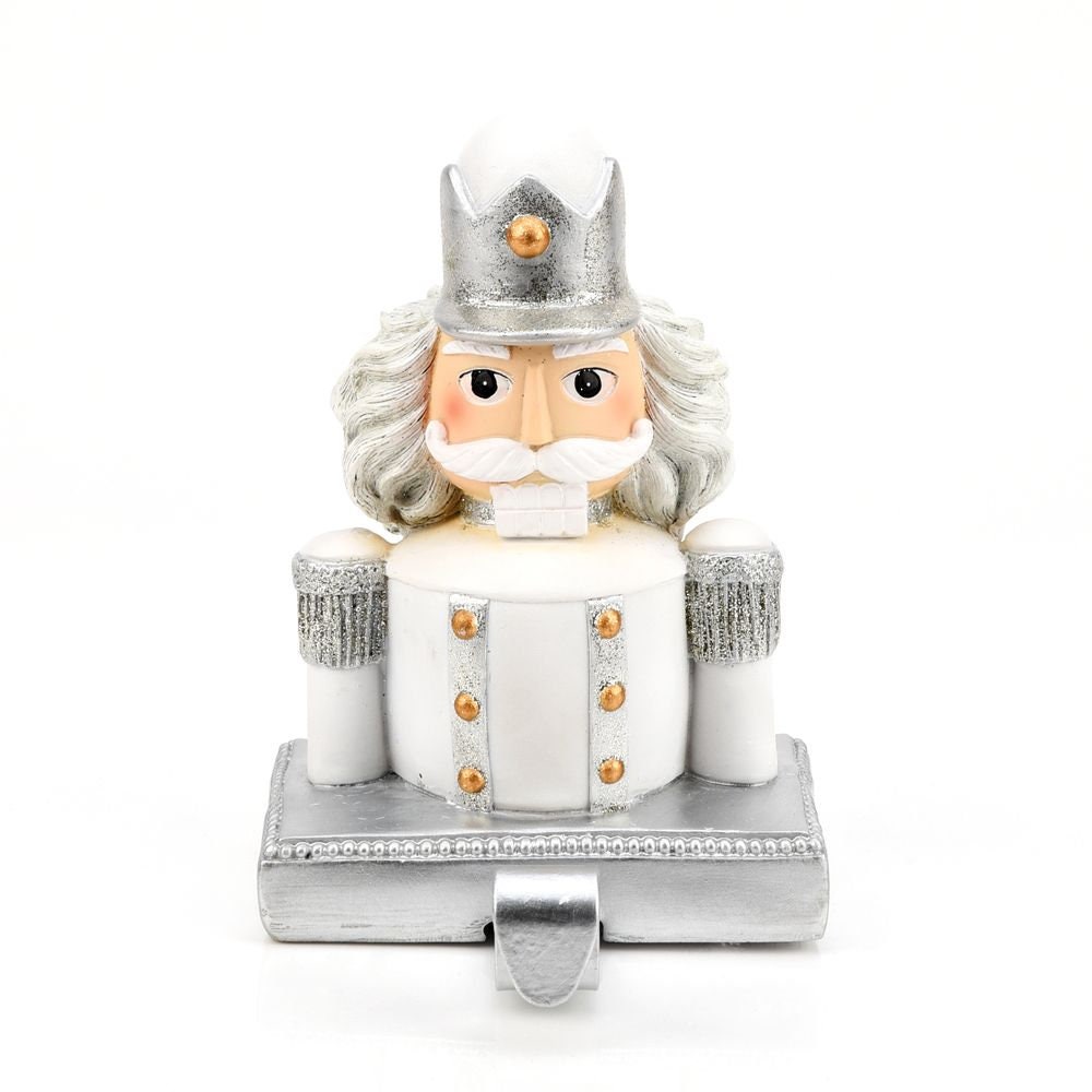 Christmas Nutcracker Stocking Holder Silver White Christmas Etsy UK