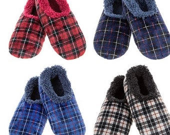 Men's Snoozies Cosy Sherpa Fleece Lined Non Slip Velour Slippers Gift Dad Gramps Grandad Pa