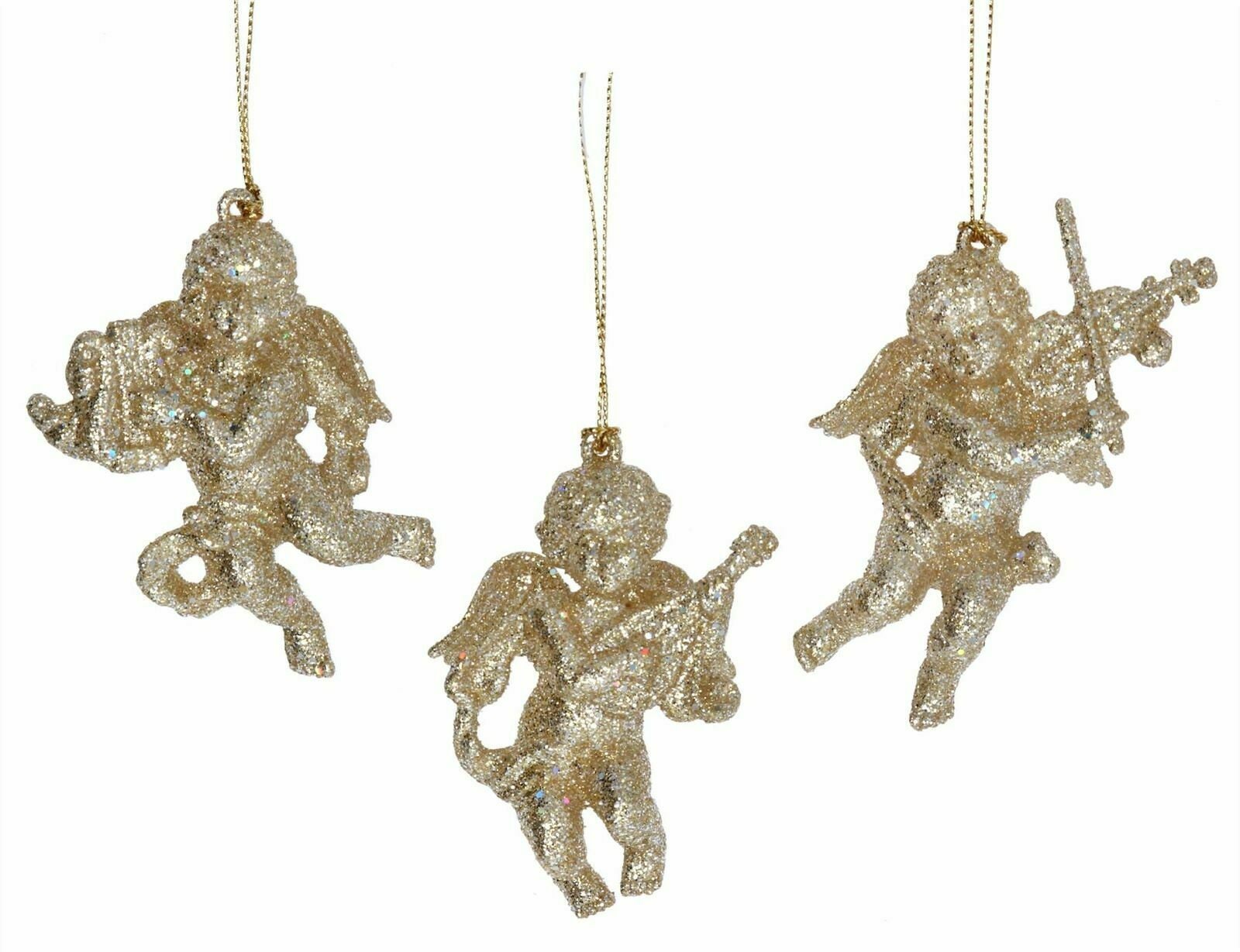 Gisela Graham Christmas Set of 3 Acrylic Decorations 7cm  Etsy UK