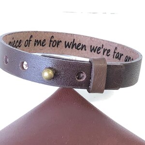 Leather Bracelet Hidden Message Bracelet For Men Gifts For Mom Women Leather Bracelet Unisex Leather Bracelet Personalized Couples Bracelets