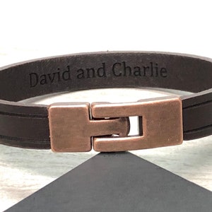 Personalized Bracelet For Men Hidden Message Bracelet Custom Genuine Leather Bracelet  Men Wristband Engraved Leather Accessories For Men