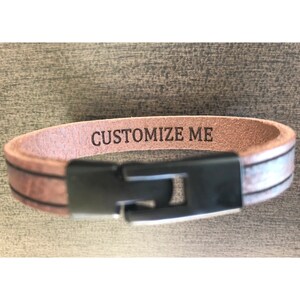 Custom Leather Bracelet,Men Leather Bracelet,Bracelet For Men,Personalized leather Bracelet,Men&#39;s Personalized Bracelet,Leather Bracelets