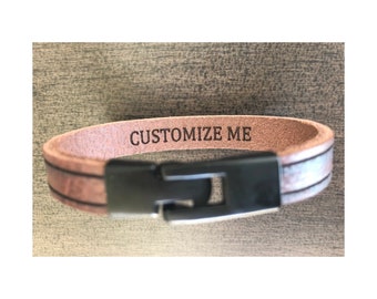 Custom Leather Bracelet,Men Leather Bracelet,Bracelet For Men,Personalized leather Bracelet,Men&#39;s Personalized Bracelet,Leather Bracelets