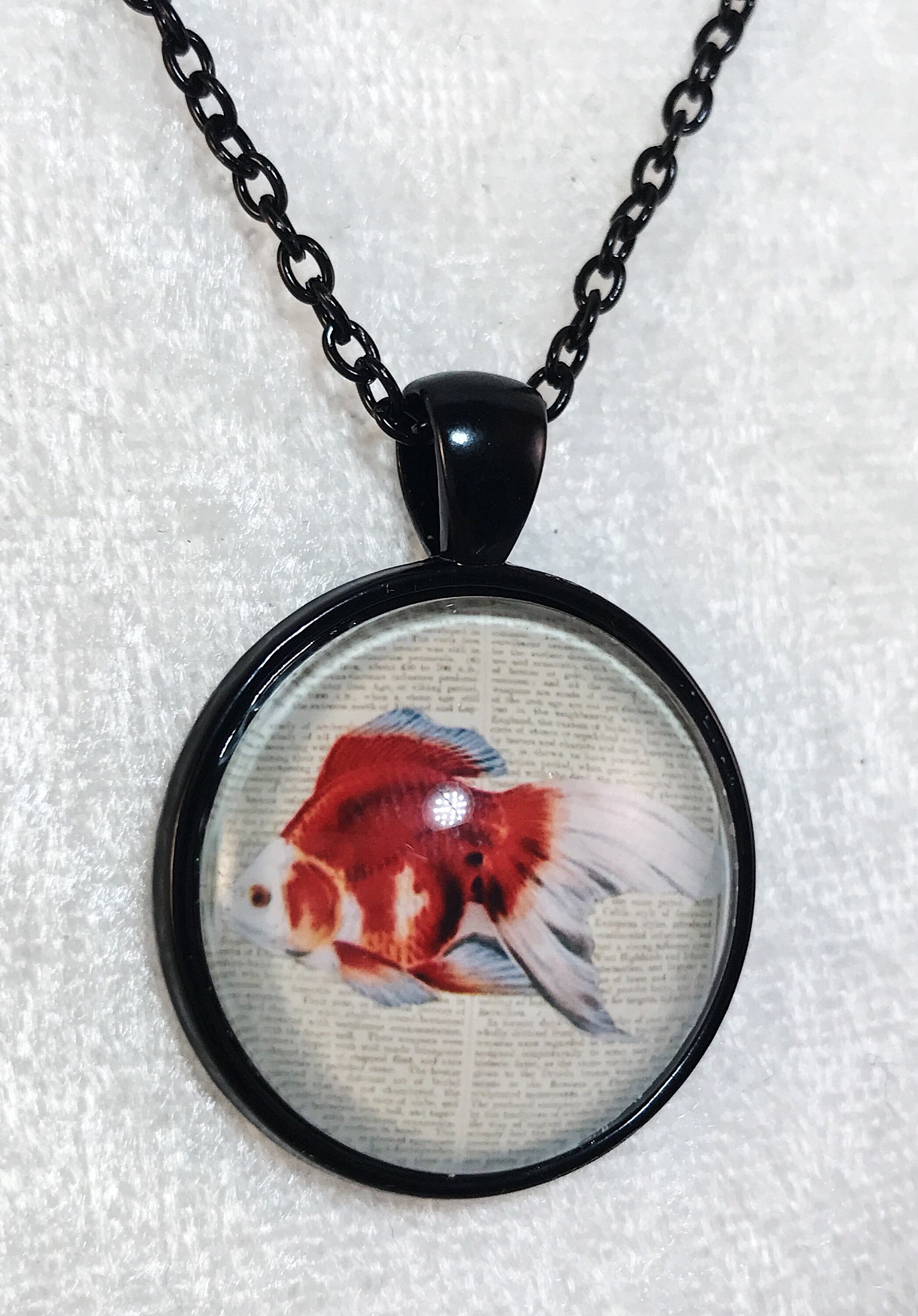 Pendant necklace Koi necklace goldfish necklace gift for Etsy