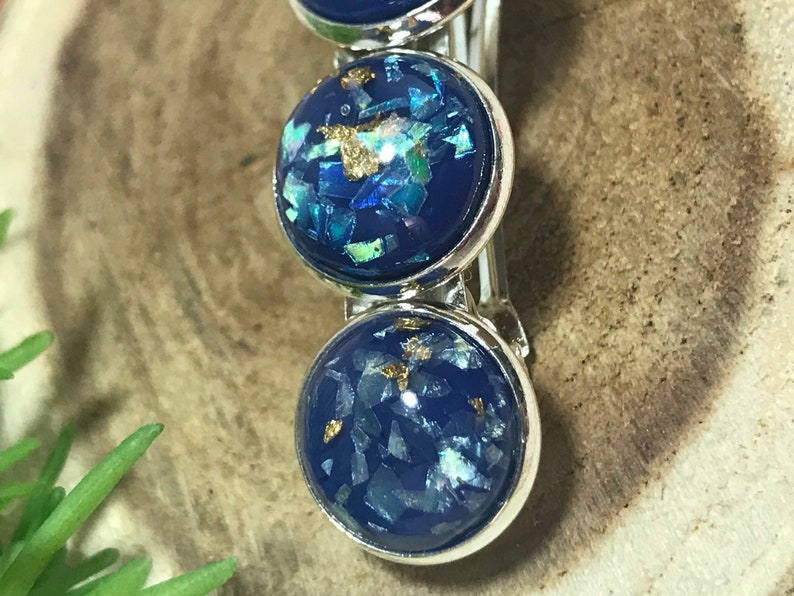 blue hair clip gifts for women women\u2019s hair clip barrette clip spring accessories Hair clip silver hair clip