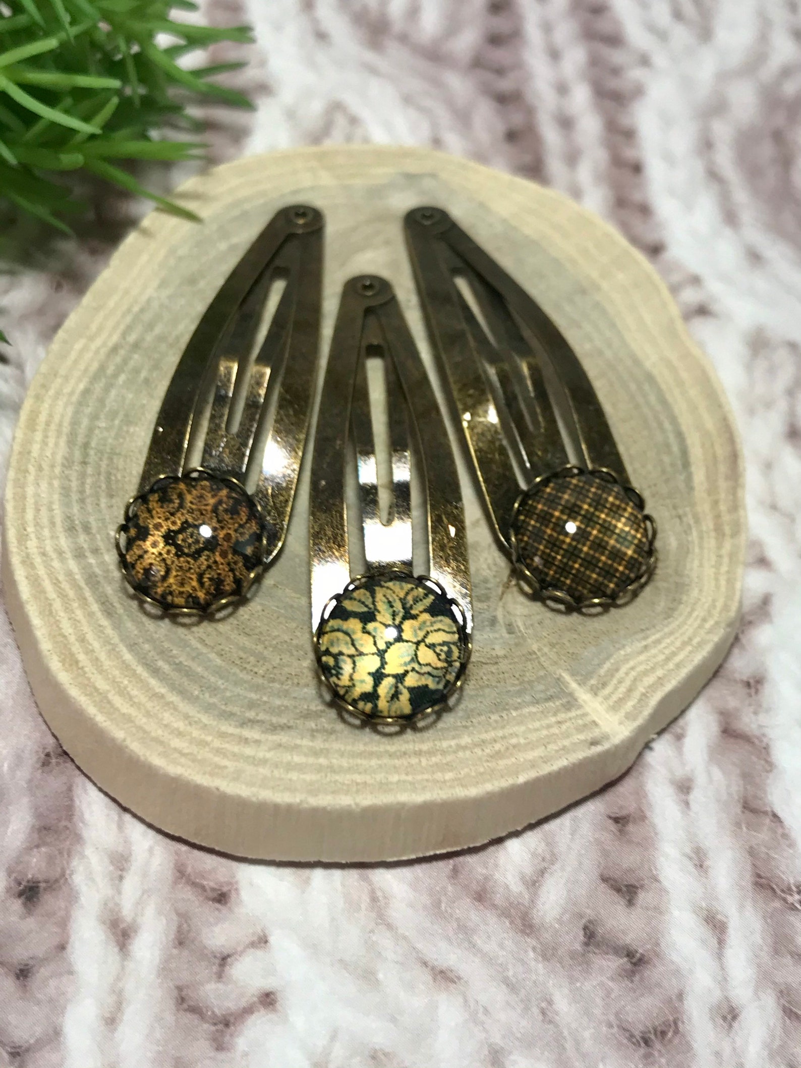 Womens Hair Clips Bronze Hair Clips Hair Clip Set Etsy