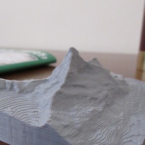 Mappa topografica 3D personalizzata fino a 20"