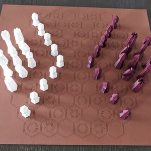 Juego de ajedrez hexagonal Gliński